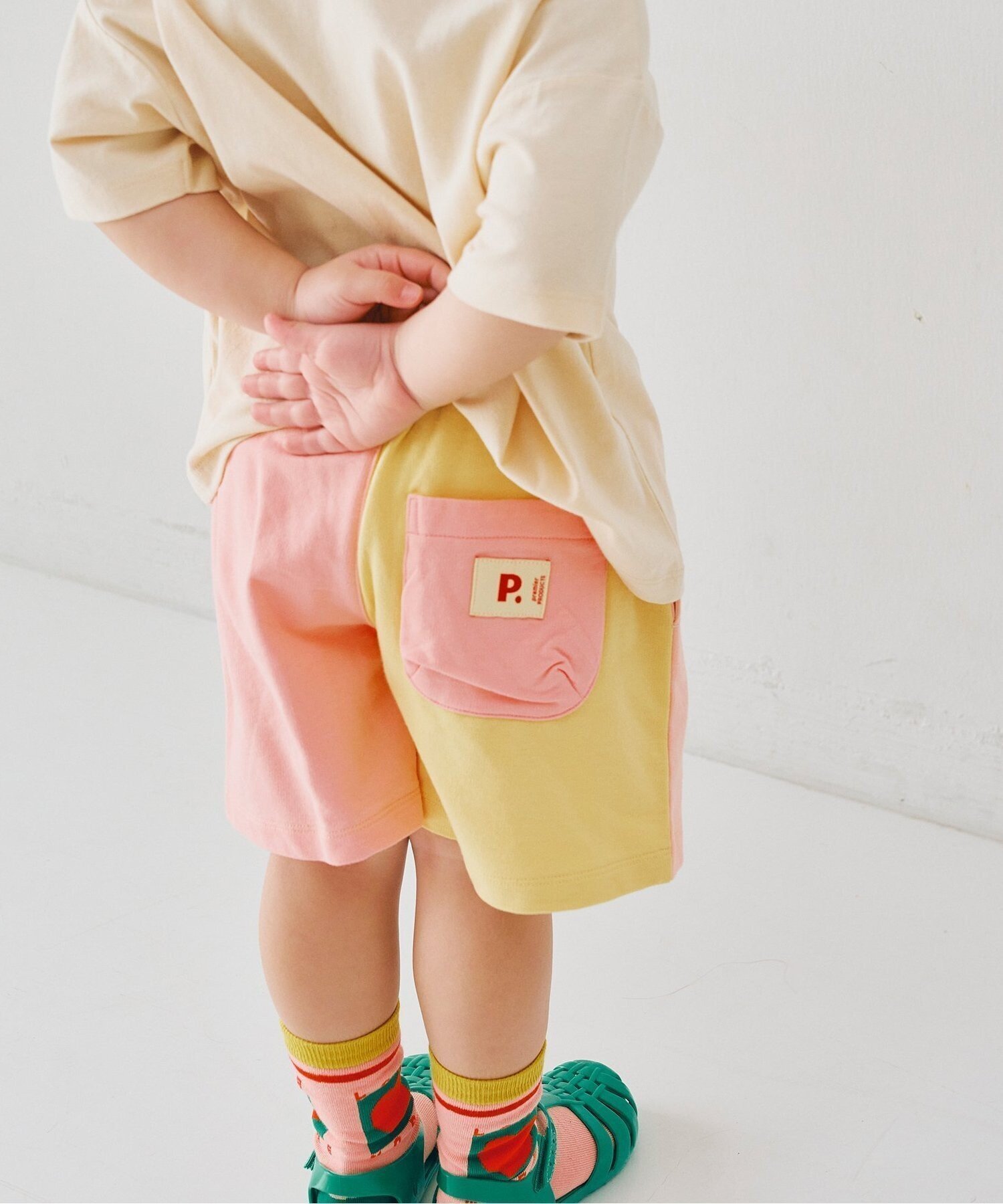 【エフオー オンラインストア/F.O.Online Store / KIDS】のバリエーションミニ裏毛ハーフパンツ インテリア・キッズ・メンズ・レディースファッション・服の通販 founy(ファウニー) 　ファッション　Fashion　キッズファッション　Fashion for Kids　ボトムス　Bottoms　ハーフ　Half, Half-Length　プリント　Print, Printed Pattern　おすすめ　Recommended / Our Picks　夏　Summer　ピンク|ID: prp329100004983695 ipo3291000000037333591