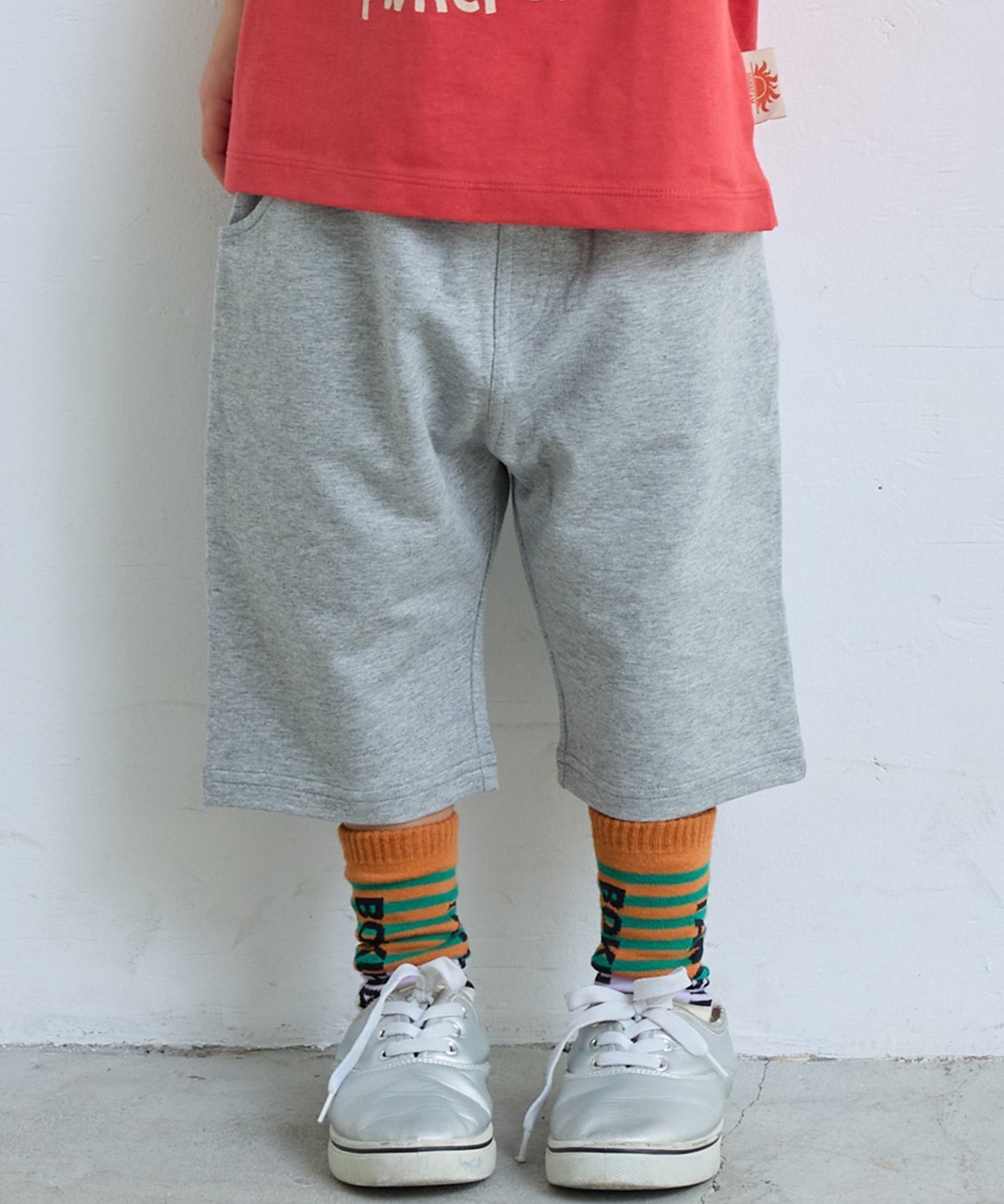 【その他のブランド/Other】の防汚加工サルエルストレッチショーツ インテリア・キッズ・メンズ・レディースファッション・服の通販 founy(ファウニー) 　ファッション　Fashion　キッズファッション　Fashion for Kids　アウトドア　Outdoor Clothing　コーティング　Coating, Coated Finish　センター　Center, Center Line　定番　Standard, Basic Item　人気　Popular, Best Seller　ポケット　Pocket, Pocket Detail　おすすめ　Recommended / Our Picks　入学式　Entrance Ceremony　グレー杢|ID: prp329100004983699 ipo3291000000037333613
