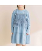 【ベベ オンライン ストア/BEBE ONLINE STORE / KIDS】のラメチュールキャミx天竺ワンピースセット(80~130cm) 大人の最旬トレンドファッション＆コーディネート founy(ファウニー) ファッション Fashion キッズファッション Fashion for Kids ワンピース Dresses キャミソール Camisole, Spaghetti Strap Top ギャザー Gathered, Ruffled チュール Tulip, Tulip Motif トレンド Trend, Trending Now ワンポイント One Point, Statement Accent A/W・秋冬 Autumn/Winter 2025年 2025 2025-2026秋冬・A/W Autumn/Winter 2025–26 AW25–26 thumbnail ブルー|ID: prp329100004983707 ipo3291000000037333669