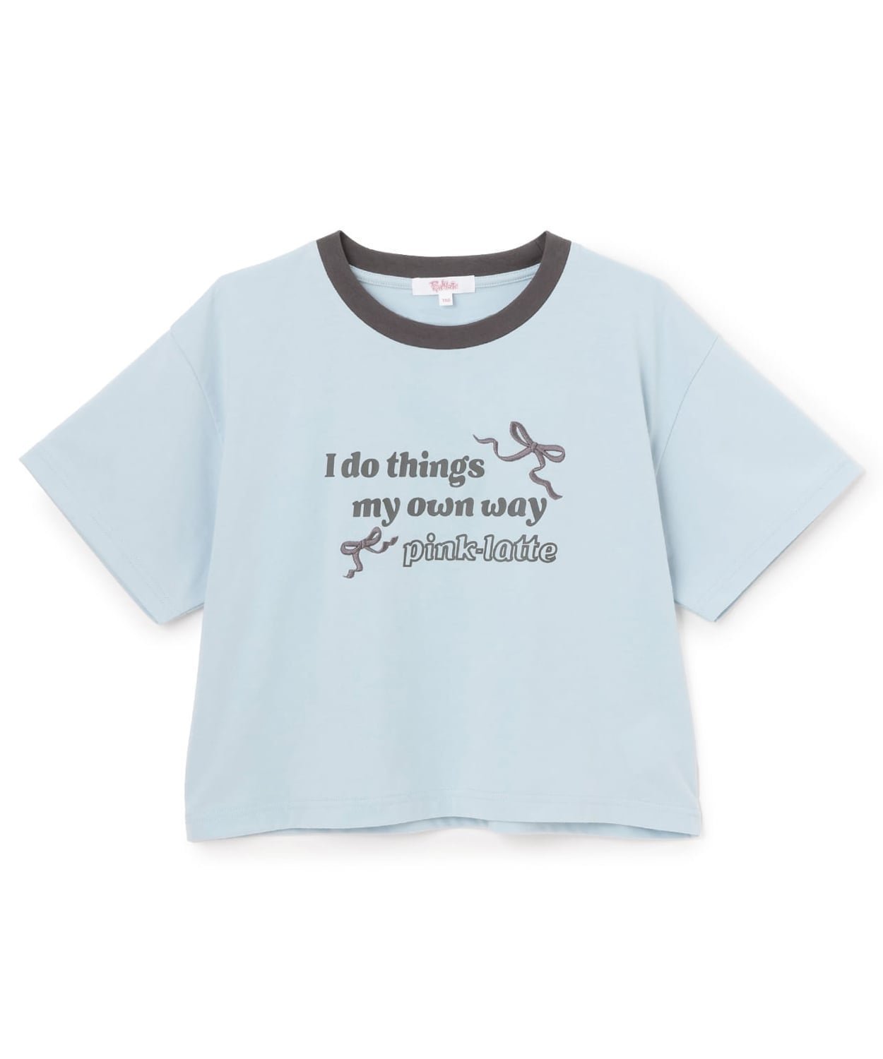 【ナルミヤ オンライン/NARUMIYA ONELINE / KIDS】の【デイリープライス】リボンリンガー半袖Tシャツ インテリア・キッズ・メンズ・レディースファッション・服の通販 founy(ファウニー) 　ファッション　Fashion　キッズファッション　Fashion for Kids　おすすめ　Recommended / Our Picks　ガーリー　Girly, Feminine Style　スマート　Smart, Elegant　プリーツ　Pleats, Pleated　ポケット　Pocket, Pocket Detail　リボン　Ribbon, Bow　入学式　Entrance Ceremony　半袖　Short Sleeve, Half Sleeve　サックス|ID: prp329100004983728 ipo3291000000037333813