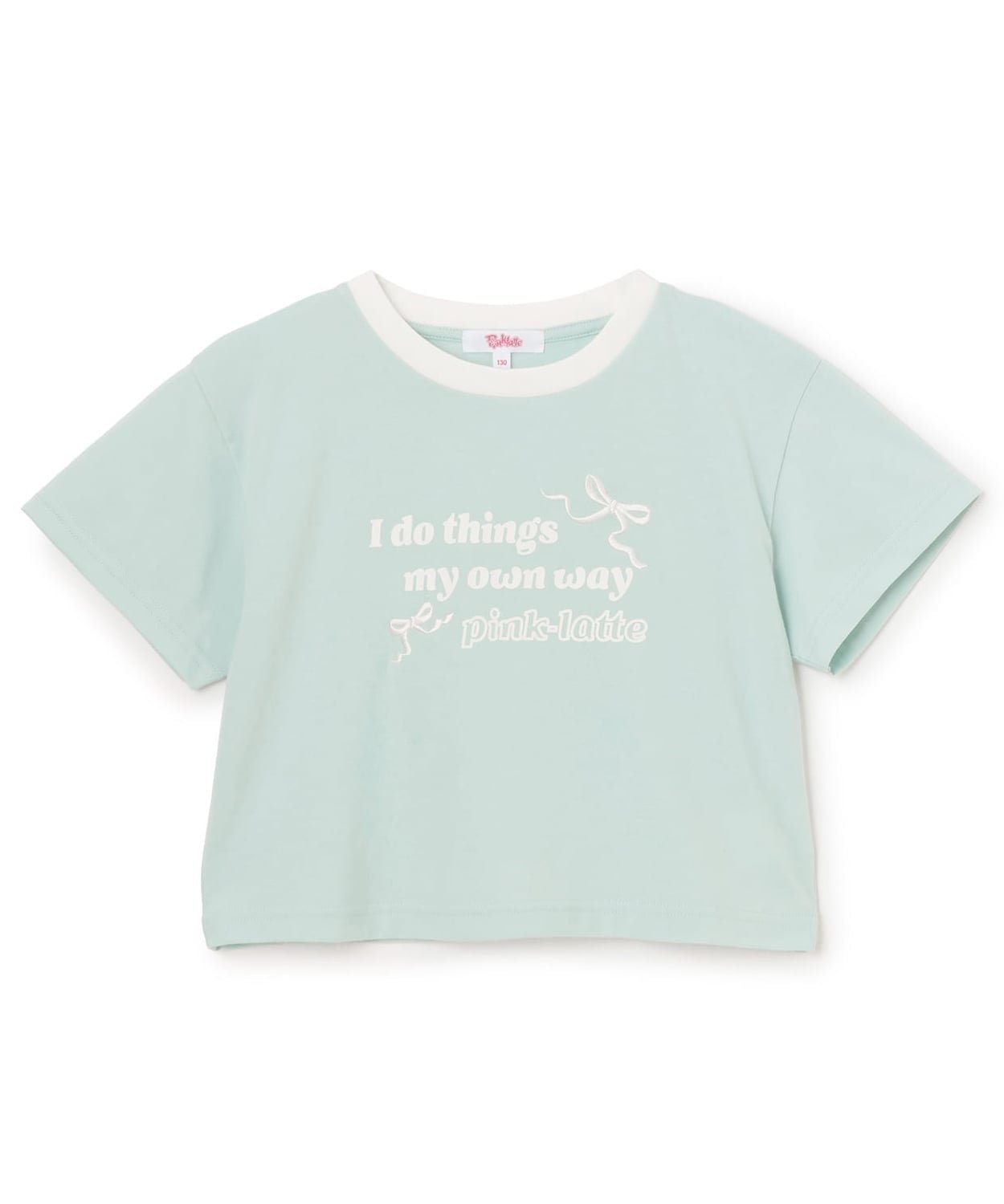 【ナルミヤ オンライン/NARUMIYA ONELINE / KIDS】の【デイリープライス】リボンリンガー半袖Tシャツ インテリア・キッズ・メンズ・レディースファッション・服の通販 founy(ファウニー) 　ファッション　Fashion　キッズファッション　Fashion for Kids　おすすめ　Recommended / Our Picks　ガーリー　Girly, Feminine Style　スマート　Smart, Elegant　プリーツ　Pleats, Pleated　ポケット　Pocket, Pocket Detail　リボン　Ribbon, Bow　入学式　Entrance Ceremony　半袖　Short Sleeve, Half Sleeve　エメラルド グリーン|ID: prp329100004983728 ipo3291000000037333815