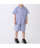 【ナルミヤ オンライン/NARUMIYA ONELINE / KIDS】のチェック布帛セットアップ 大人の最旬トレンドファッション＆コーディネート founy(ファウニー) ファッション Fashion キッズファッション Fashion for Kids セットアップ Set-Up, Coordinated Outfit チェック Check, Plaid, Tartan ポケット Pocket, Pocket Detail エレガント 上品 Elegant thumbnail ブルー|ID: prp329100004983729 ipo3291000000037333819