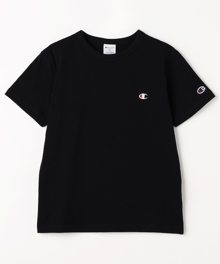 【フリークスストア/FREAKS STORE / KIDS】のキッズ ショートスリーブTシャツ ベーシック チャンピオン 【限定展開】 インテリア・キッズ・メンズ・レディースファッション・服の通販 founy(ファウニー) 　ファッション　Fashion　キッズファッション　Fashion for Kids　2026年　2026　2026春夏・S/S　Spring/Summer 2026 SS26　ショート　Short, Short Length　シンプル　Simple, Minimal　スリーブ　Sleeve, Long Sleeve / Short Sleeve　ベーシック　Basic, Essential　夏　Summer　S/S・春夏　SS, Spring/Summer, Warm Season　ブラック|ID: prp329100004983730 ipo3291000000037333822