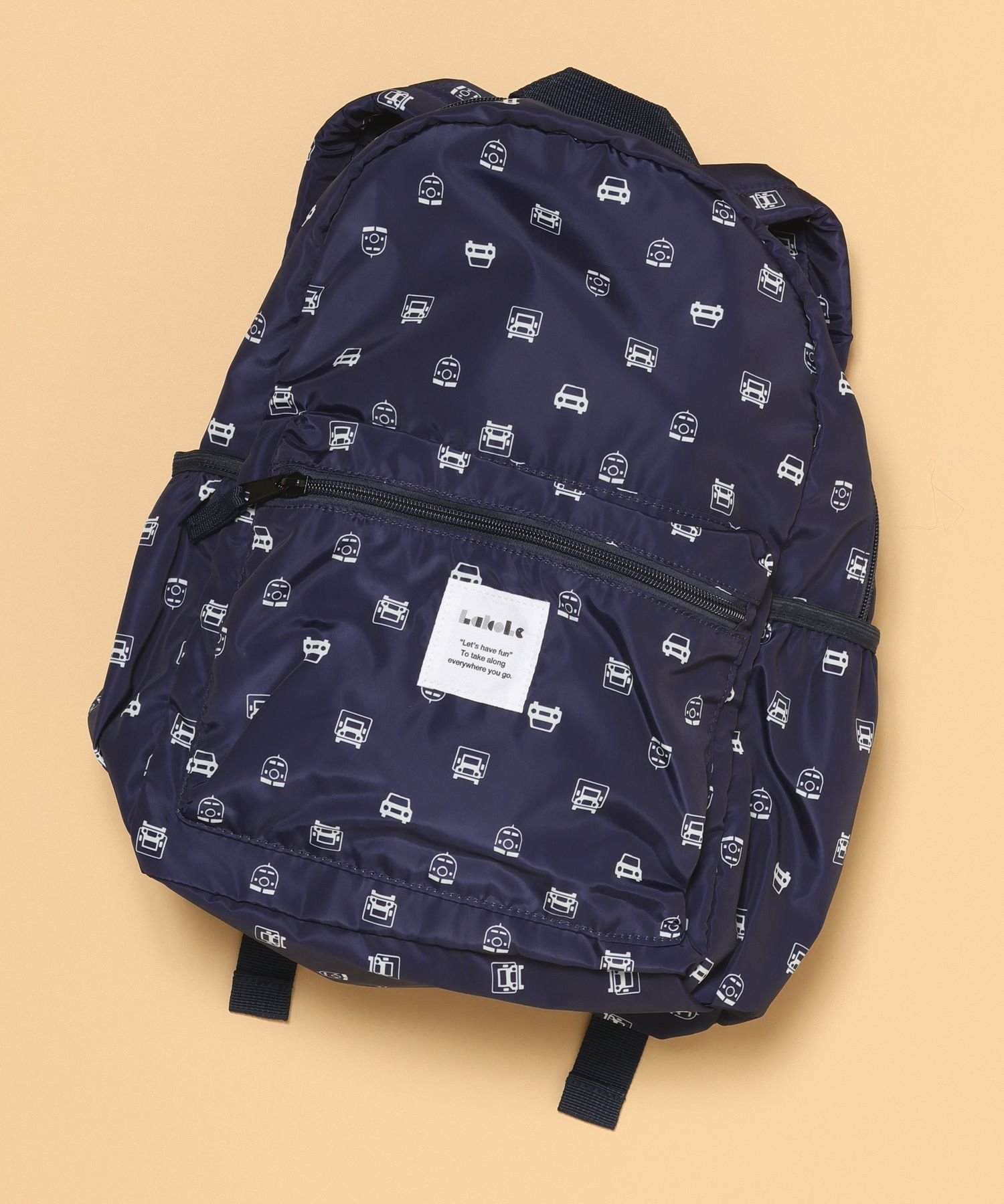 【ラコレ/LAKOLE / MEN】の【らこれキッズ】アソート柄リュック インテリア・キッズ・メンズ・レディースファッション・服の通販 founy(ファウニー) 　ファッション　Fashion　キッズファッション　Fashion for Kids　キーホルダー　Keychain, Key Holder　フロント　Front, Front Design　ポケット　Pocket, Pocket Detail　リュック　Backpack, Rucksack　ネイビー|ID: prp329100004983732 ipo3291000000037333831
