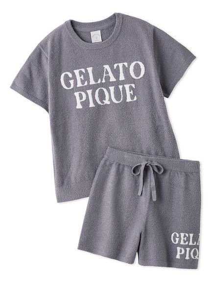 【ジェラート ピケ/gelato pique / KIDS】の【JUNIOR】スムーズィーロゴジャガードプルオーバー ショートパンツセット インテリア・キッズ・メンズ・レディースファッション・服の通販 founy(ファウニー) 　ファッション　Fashion　キッズファッション　Fashion for Kids　トップス・カットソー　Cut & Sew Tops　ボトムス　Bottoms　ショート　Short, Short Length　スマート　Smart, Elegant　セットアップ　Set-Up, Coordinated Outfit　なめらか　Smooth, Silky Texture　半袖　Short Sleeve, Half Sleeve　おすすめ　Recommended / Our Picks　夏　Summer　ギフト プレゼント　Gift / Present　NVY[089]|ID: prp329100004983741 ipo3291000000037333908