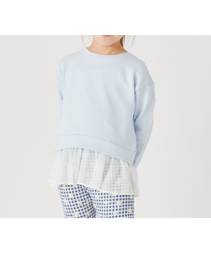 【エバ―クローゼット/ever closet / KIDS】のフリル付きトップス インテリア・キッズ・メンズ・レディースファッション・服の通販 founy(ファウニー) https://founy.com/ ファッション Fashion キッズファッション Fashion for Kids トップス・カットソー Cut & Sew Tops 吸水 Absorbent, Quick-Dry シフォン Chiffon, Lightweight Fabric トレンド Trend, Trending Now ドッキング Docking, Mixed Material 人気 Popular, Best Seller フリル Frill, Ruffle ラベンダー Lavender 楽ちん Easy Fit, Comfortable 再入荷 Restock / Back in Stock |ID: prp329100004983747 ipo3291000000037333931
