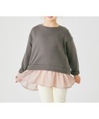 【エバ―クローゼット/ever closet / KIDS】のフリル付きトップス チャコールモカ|ID: prp329100004983747 ipo3291000000037333935