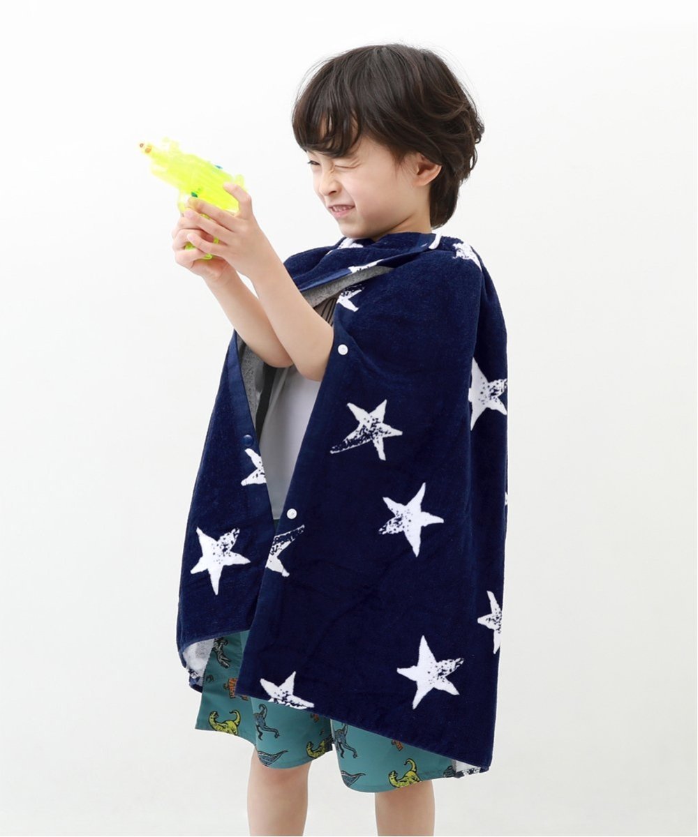 【デビロック/devirock / KIDS】のラップタオル 60cm 子供服 キッズ 男の子 女の子 タオル ラップタオル 26SS インテリア・キッズ・メンズ・レディースファッション・服の通販 founy(ファウニー) 　ファッション　Fashion　キッズファッション　Fashion for Kids　吸水　Absorbent, Quick-Dry　タオル　Towel, Bath Towel　ラップ　Wrap, Wrap Design　2026年　2026　2026春夏・S/S　Spring/Summer 2026 SS26　002-星-ネイビー|ID: prp329100004983748 ipo3291000000037333944