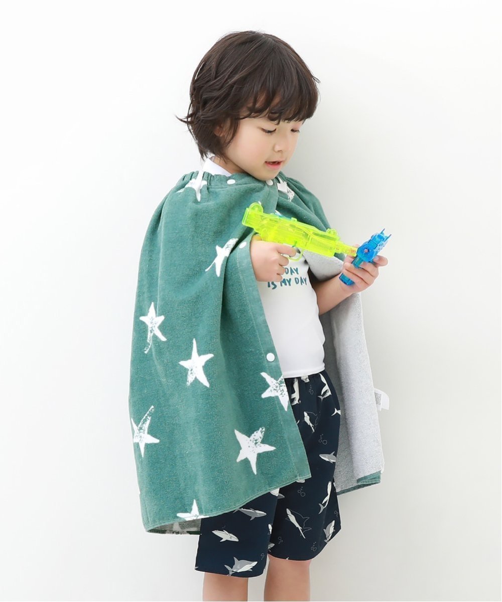 【デビロック/devirock / KIDS】のラップタオル 60cm 子供服 キッズ 男の子 女の子 タオル ラップタオル 26SS インテリア・キッズ・メンズ・レディースファッション・服の通販 founy(ファウニー) 　ファッション　Fashion　キッズファッション　Fashion for Kids　吸水　Absorbent, Quick-Dry　タオル　Towel, Bath Towel　ラップ　Wrap, Wrap Design　2026年　2026　2026春夏・S/S　Spring/Summer 2026 SS26　003-星-アッシュミント|ID: prp329100004983748 ipo3291000000037333945
