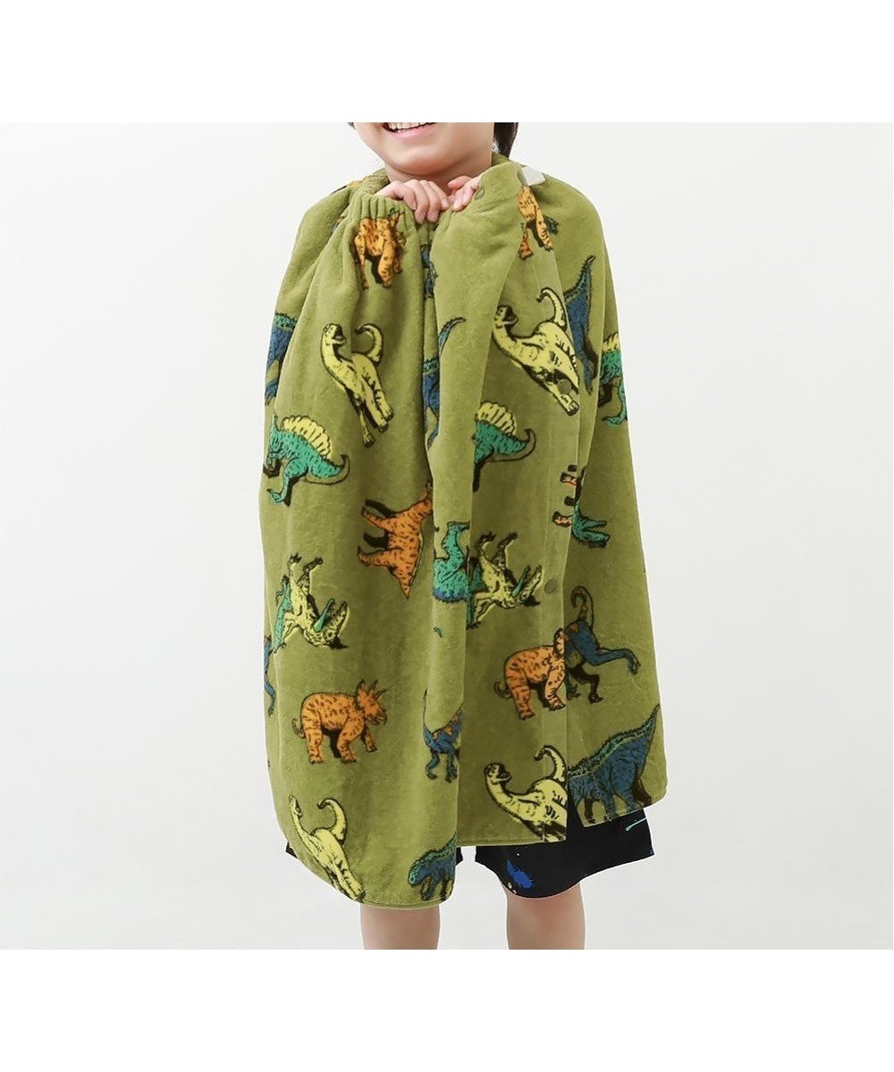 【デビロック/devirock / KIDS】のラップタオル 60cm 子供服 キッズ 男の子 女の子 タオル ラップタオル 26SS インテリア・キッズ・メンズ・レディースファッション・服の通販 founy(ファウニー) 　ファッション　Fashion　キッズファッション　Fashion for Kids　吸水　Absorbent, Quick-Dry　タオル　Towel, Bath Towel　ラップ　Wrap, Wrap Design　2026年　2026　2026春夏・S/S　Spring/Summer 2026 SS26　006-恐竜-カーキ|ID: prp329100004983748 ipo3291000000037333951