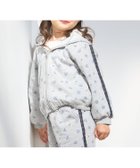 【ナルミヤ オンライン/NARUMIYA ONELINE / KIDS】の【リンク/防花粉】花柄ジップパーカー 大人の最旬トレンドファッション＆コーディネート founy(ファウニー) ファッション Fashion キッズファッション Fashion for Kids ポケット Pocket, Pocket Detail レース Lace, Lace Fabric エレガント 上品 Elegant thumbnail トップ グレー|ID: prp329100004983753 ipo3291000000037333985