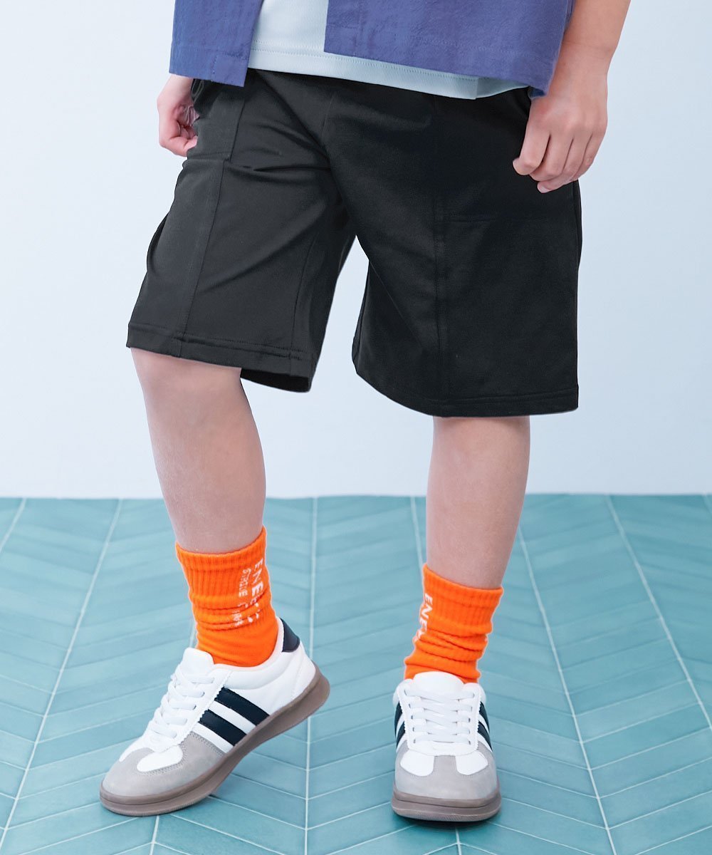【デビロック/devirock / KIDS】の【イージーウォッシュ】乾燥機OK 防汚 ひざが隠れる 6分丈パンツ 子供服 キッズ 26SS インテリア・キッズ・メンズ・レディースファッション・服の通販 founy(ファウニー) 　ファッション　Fashion　キッズファッション　Fashion for Kids　ボトムス　Bottoms　ストレッチ　Stretch, Stretchy Fabric　なめらか　Smooth, Silky Texture　ポケット　Pocket, Pocket Detail　おすすめ　Recommended / Our Picks　2026年　2026　2026春夏・S/S　Spring/Summer 2026 SS26　ブラック|ID: prp329100004983756 ipo3291000000037333998