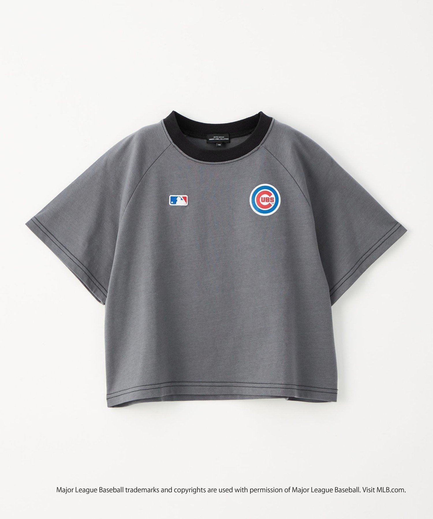 【ユナイテッドアローズ/UNITED ARROWS / KIDS】の【別注】MLB リンガー Tシャツ / キッズ 100cm-130cm インテリア・キッズ・メンズ・レディースファッション・服の通販 founy(ファウニー) 　ファッション　Fashion　キッズファッション　Fashion for Kids　春　Spring　別注　Limited Edition, Custom Order　半袖　Short Sleeve, Half Sleeve　アウトレット　Outlet / Clearance　おすすめ　Recommended / Our Picks　夏　Summer　2025年　2025　2025春夏・S/S　Spring/Summer 2025 SS25　DK.GRAY|ID: prp329100004983760 ipo3291000000037334024