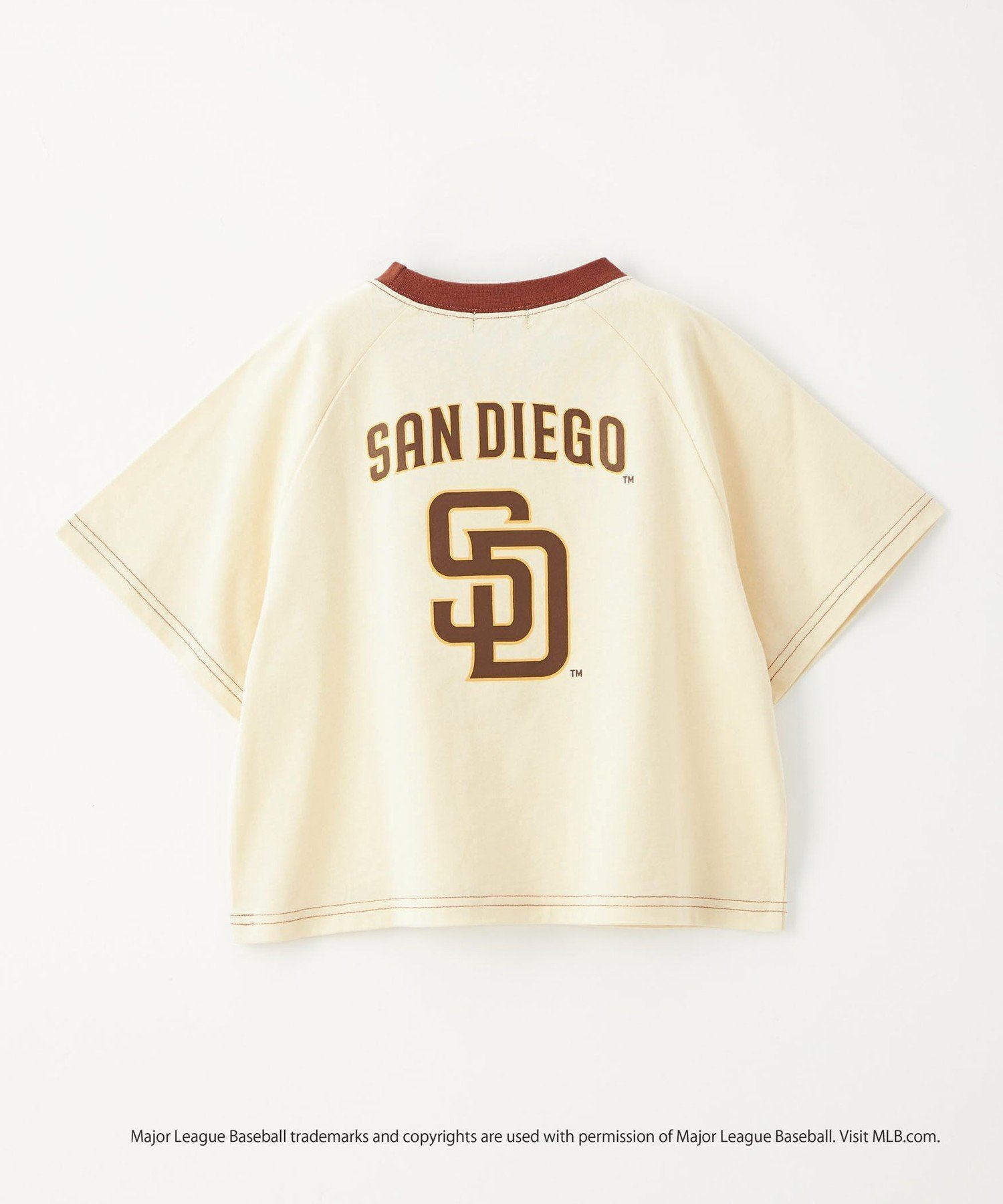【ユナイテッドアローズ/UNITED ARROWS / KIDS】の【別注】MLB リンガー Tシャツ / キッズ 100cm-130cm インテリア・キッズ・メンズ・レディースファッション・服の通販 founy(ファウニー) 　ファッション　Fashion　キッズファッション　Fashion for Kids　春　Spring　別注　Limited Edition, Custom Order　半袖　Short Sleeve, Half Sleeve　アウトレット　Outlet / Clearance　おすすめ　Recommended / Our Picks　夏　Summer　2025年　2025　2025春夏・S/S　Spring/Summer 2025 SS25　NATURAL|ID: prp329100004983760 ipo3291000000037334025
