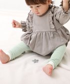 【デビロック/devirock / KIDS】のベビー バイカラー ボーダーレギンス 子供服 キッズ ベビー服 男の子 女の子 26SS 大人の最旬トレンドファッション＆コーディネート founy(ファウニー) ファッション Fashion キッズファッション Fashion for Kids 2026年 2026 2026春夏・S/S Spring/Summer 2026 SS26 ストレッチ Stretch, Stretchy Fabric フィット Fit, Slim Fit ベビー Baby, Babywear ボーダー Border, Stripe レギンス Leggings, Stretch Pants ロンパース Romper, Jumpsuit thumbnail Gグリーン|ID: prp329100004983764 ipo3291000000037334045