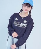 【デビロック/devirock / KIDS】の【chum】UVカット えらべるプリント クロップド丈 長袖Tシャツ ロンT 25AW 大人の最旬トレンドファッション＆コーディネート founy(ファウニー) ファッション Fashion キッズファッション Fashion for Kids クロップド Cropped, Short Length 長袖 Long Sleeve, Full Sleeve プリント Print, Printed Pattern 2025年 2025 2025-2026秋冬・A/W Autumn/Winter 2025–26 AW25–26 thumbnail 001-肩開き-ブラック|ID: prp329100004983765 ipo3291000000037334051