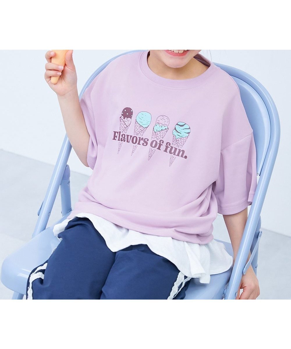 【デビロック/devirock / KIDS】の【涼感 サラッとメッシュ】* デビラボ ガールズ プリント 半袖Tシャツ 子供服 26SS インテリア・キッズ・メンズ・レディースファッション・服の通販 founy(ファウニー) 　ファッション　Fashion　キッズファッション　Fashion for Kids　ショート　Short, Short Length　ストレッチ　Stretch, Stretchy Fabric　スポーティ　Sporty, Casual Athletic　トレンド　Trend, Trending Now　プリント　Print, Printed Pattern　半袖　Short Sleeve, Half Sleeve　メッシュ　Mesh, Net Fabric　おすすめ　Recommended / Our Picks　夏　Summer　2026年　2026　2026春夏・S/S　Spring/Summer 2026 SS26　013-アイス-アイスピンク|ID: prp329100004983769 ipo3291000000037334092