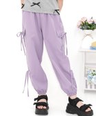 【その他のブランド/Other】のカーゴパンツ ジョガーパンツ ポケット リボン ライン キッズ 女の子 男の子 大人の最旬トレンドファッション＆コーディネート founy(ファウニー) ファッション Fashion キッズファッション Fashion for Kids ボトムス Bottoms カーゴパンツ Cargo Pants, Utility Pants ポケット Pocket, Pocket Detail リボン Ribbon, Bow thumbnail ラベンダー×2リボン|ID: prp329100004983773 ipo3291000000037334127
