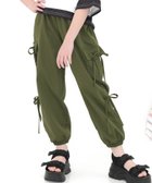 【その他のブランド/Other】のカーゴパンツ ジョガーパンツ ポケット リボン ライン キッズ 女の子 男の子 大人の最旬トレンドファッション＆コーディネート founy(ファウニー) ファッション Fashion キッズファッション Fashion for Kids ボトムス Bottoms カーゴパンツ Cargo Pants, Utility Pants ポケット Pocket, Pocket Detail リボン Ribbon, Bow thumbnail ダークカーキ×2リボン|ID: prp329100004983773 ipo3291000000037334130