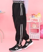 【その他のブランド/Other】のカーゴパンツ ジョガーパンツ ポケット リボン ライン キッズ 女の子 男の子 大人の最旬トレンドファッション＆コーディネート founy(ファウニー) ファッション Fashion キッズファッション Fashion for Kids ボトムス Bottoms カーゴパンツ Cargo Pants, Utility Pants ポケット Pocket, Pocket Detail リボン Ribbon, Bow thumbnail ブラック×ライン|ID: prp329100004983773 ipo3291000000037334132