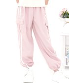 【その他のブランド/Other】のカーゴパンツ ジョガーパンツ ポケット リボン ライン キッズ 女の子 男の子 大人の最旬トレンドファッション＆コーディネート founy(ファウニー) ファッション Fashion キッズファッション Fashion for Kids ボトムス Bottoms カーゴパンツ Cargo Pants, Utility Pants ポケット Pocket, Pocket Detail リボン Ribbon, Bow thumbnail ピンク×ライン|ID: prp329100004983773 ipo3291000000037334133