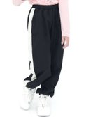 【その他のブランド/Other】のカーゴパンツ ジョガーパンツ ポケット リボン ライン キッズ 女の子 男の子 大人の最旬トレンドファッション＆コーディネート founy(ファウニー) ファッション Fashion キッズファッション Fashion for Kids ボトムス Bottoms カーゴパンツ Cargo Pants, Utility Pants ポケット Pocket, Pocket Detail リボン Ribbon, Bow thumbnail ブラック×太ライン|ID: prp329100004983773 ipo3291000000037334136