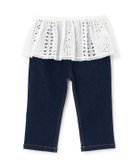 【ナルミヤ オンライン/NARUMIYA ONELINE / KIDS】の【リンク】レイヤードスカートパンツセット 大人の最旬トレンドファッション＆コーディネート founy(ファウニー) ファッション Fashion キッズファッション Fashion for Kids ボトムス Bottoms トレンド Trend, Trending Now ポケット Pocket, Pocket Detail thumbnail ブルー|ID: prp329100004983774 ipo3291000000037334140