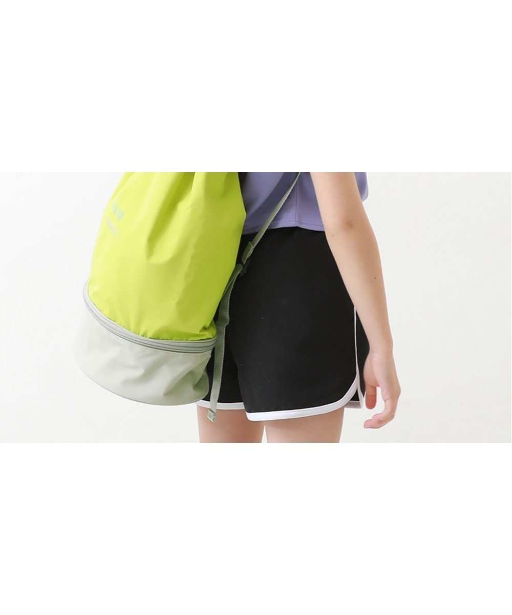 【デビロック/devirock / KIDS】のガールズプールバッグ ナップサック 水着 プールグッズ ビーチバッグ インテリア・キッズ・メンズ・レディースファッション・服の通販 founy(ファウニー) 　ファッション　Fashion　キッズファッション　Fashion for Kids　タオル　Towel, Bath Towel　ビーチ　Beach, Seaside　フリル　Frill, Ruffle　プリント　Print, Printed Pattern　夏　Summer　水着　Swimsuit, Swimwear　ライムイエロー|ID: prp329100004983776 ipo3291000000037334149