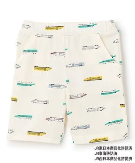 【ナルミヤ オンライン/NARUMIYA ONELINE / KIDS】の【新幹線】総柄カットハーフパンツ 大人の最旬トレンドファッション＆コーディネート founy(ファウニー) ファッション Fashion キッズファッション Fashion for Kids ボトムス Bottoms ハーフ Half, Half-Length ポケット Pocket, Pocket Detail |ID:prp329100004983785