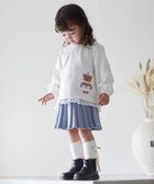 【ナルミヤ オンライン/NARUMIYA ONELINE / KIDS】のニットプリーツスカート 大人の最旬トレンドファッション＆コーディネート founy(ファウニー) ファッション Fashion キッズファッション Fashion for Kids おすすめ Recommended / Our Picks プリーツ Pleats, Pleated ポケット Pocket, Pocket Detail リボン Ribbon, Bow 洗える Machine Washable thumbnail ブルー|ID: prp329100004983787 ipo3291000000037334197