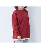 【デビロック/devirock / KIDS】の綿100% お洗濯してもよれにくい 無地 ビッグシルエット 袖リブ 長袖Tシャツ 26SS 大人の最旬トレンドファッション＆コーディネート founy(ファウニー) ファッション Fashion キッズファッション Fashion for Kids インナー Innerwear トレンド Trend, Trending Now 長袖 Long Sleeve, Full Sleeve ビッグ Big, Oversized ブライト Bright, Shiny ベーシック Basic, Essential 無地 Plain, Solid Color リラックス Relax, Relaxed Fit ロング Long, Long-Length おすすめ Recommended / Our Picks 2026年 2026 2026春夏・S/S Spring/Summer 2026 SS26 thumbnail ボルドー|ID: prp329100004983789 ipo3291000000037334213