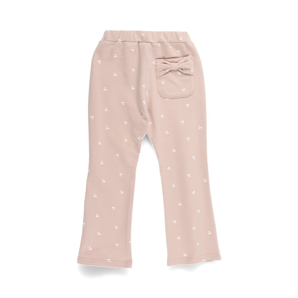 【ブランシェス/branshes / KIDS】の【ブランシェスmini】リボンポケットロングパンツ インテリア・キッズ・メンズ・レディースファッション・服の通販 founy(ファウニー) 　ファッション　Fashion　キッズファッション　Fashion for Kids　ボトムス　Bottoms　春　Spring　ギンガム　Gingham, Gingham Fabric　ストレッチ　Stretch, Stretchy Fabric　チェリー　Cherry, Cherry Pattern　人気　Popular, Best Seller　ポケット　Pocket, Pocket Detail　無地　Plain, Solid Color　リボン　Ribbon, Bow　おすすめ　Recommended / Our Picks　エレガント 上品　Elegant　ピンクベージュ|ID: prp329100004983792 ipo3291000000037334247