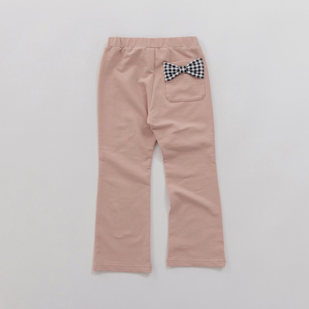 【ブランシェス/branshes / KIDS】の【ブランシェスmini】リボンポケットロングパンツ インテリア・キッズ・メンズ・レディースファッション・服の通販 founy(ファウニー) 　ファッション　Fashion　キッズファッション　Fashion for Kids　ボトムス　Bottoms　春　Spring　ギンガム　Gingham, Gingham Fabric　ストレッチ　Stretch, Stretchy Fabric　チェリー　Cherry, Cherry Pattern　人気　Popular, Best Seller　ポケット　Pocket, Pocket Detail　無地　Plain, Solid Color　リボン　Ribbon, Bow　おすすめ　Recommended / Our Picks　エレガント 上品　Elegant　ピンク|ID: prp329100004983792 ipo3291000000037334250