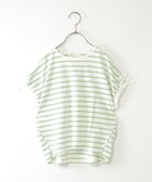 【イッカ/ikka / KIDS】の【親子コーデ】袖リボンボーダードルマンプルオーバー(120~160cm) 大人の最旬トレンドファッション＆コーディネート founy(ファウニー) ファッション Fashion キッズファッション Fashion for Kids トップス・カットソー Cut & Sew Tops おすすめ Recommended / Our Picks バランス Balance, Style Balance ボーダー Border, Stripe リボン Ribbon, Bow 定番 Standard, Basic Item thumbnail グリーン|ID: prp329100004983797 ipo3291000000037334272