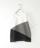 【イッカ/ikka / KIDS】の【接触冷感/吸水速乾】速乾COOL斜め切り替えTシャツ(120~160cm)【親子コーデ】 大人の最旬トレンドファッション＆コーディネート founy(ファウニー) ファッション Fashion キッズファッション Fashion for Kids おすすめ Recommended / Our Picks ブロック Block, Solid Block Pattern メンズ Men's, Menswear 吸水 Absorbent, Quick-Dry thumbnail ホワイト|ID: prp329100004983798 ipo3291000000037334274