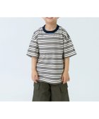 【ナルミヤ オンライン/NARUMIYA ONELINE / KIDS】の【365D】アソートボーダーワイド半袖T 大人の最旬トレンドファッション＆コーディネート founy(ファウニー) ファッション Fashion キッズファッション Fashion for Kids カラフル Colorful Design ショート Short, Short Length デニム Denim, Jeans Material ボトム Bottoms, Lower Wear ボーダー Border, Stripe ポケット Pocket, Pocket Detail 半袖 Short Sleeve, Half Sleeve レギンス Leggings, Stretch Pants ワンポイント One Point, Statement Accent 夏 Summer thumbnail 茶|ID: prp329100004983799 ipo3291000000037334277