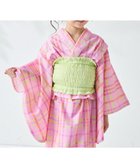 【ペアマノン/pairmanon / KIDS】の【簡単着付け】ガールズ 2WAY セパレート浴衣 大人の最旬トレンドファッション＆コーディネート founy(ファウニー) ファッション Fashion キッズファッション Fashion for Kids セパレート Separate, Two-Piece トレンド Trend, Trending Now 定番 Standard, Basic Item thumbnail ピンクチェック20|ID: prp329100004983837 ipo3291000000037334541