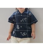 【ナルミヤ オンライン/NARUMIYA ONELINE / KIDS】の【リンク】インド綿刺しゅうシャツ 大人の最旬トレンドファッション＆コーディネート founy(ファウニー) ファッション Fashion キッズファッション Fashion for Kids インド Indian Textile セットアップ Set-Up, Coordinated Outfit ブロック Block, Solid Block Pattern ベビー Baby, Babywear ポケット Pocket, Pocket Detail モチーフ Motif, Design Theme thumbnail 紺|ID: prp329100004983845 ipo3291000000037334604