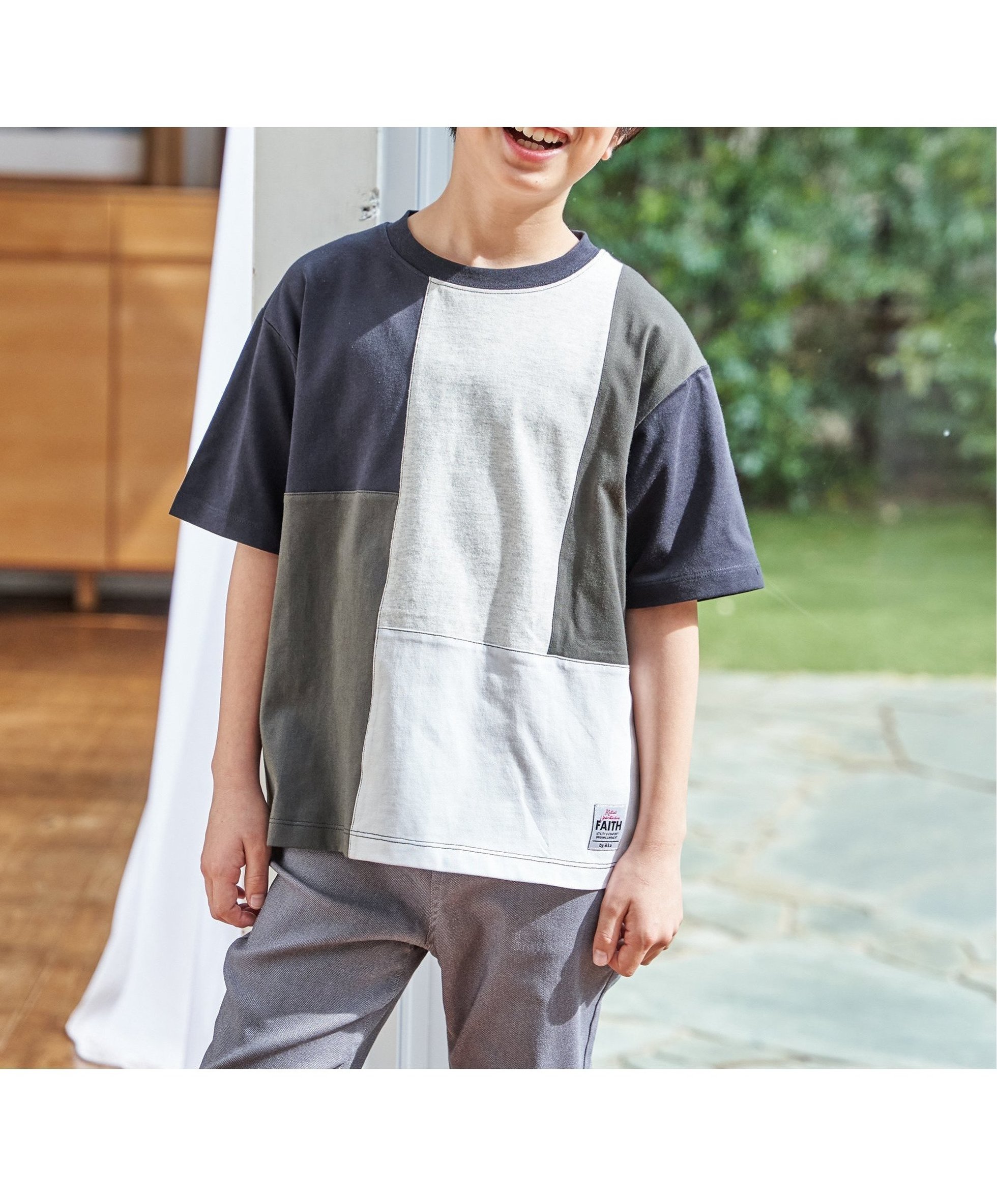 【イッカ/ikka / KIDS】の【親子コーデ】冷感ブロックスTシャツ(120~160cm) 大人の最旬トレンドファッション＆コーディネート founy(ファウニー) 　ファッション　Fashion　キッズファッション　Fashion for Kids　おすすめ　Recommended / Our Picks　フロント　Front, Front Design　メンズ　Men's, Menswear　 other-1|ID: prp329100004983853 ipo3291000000037334633