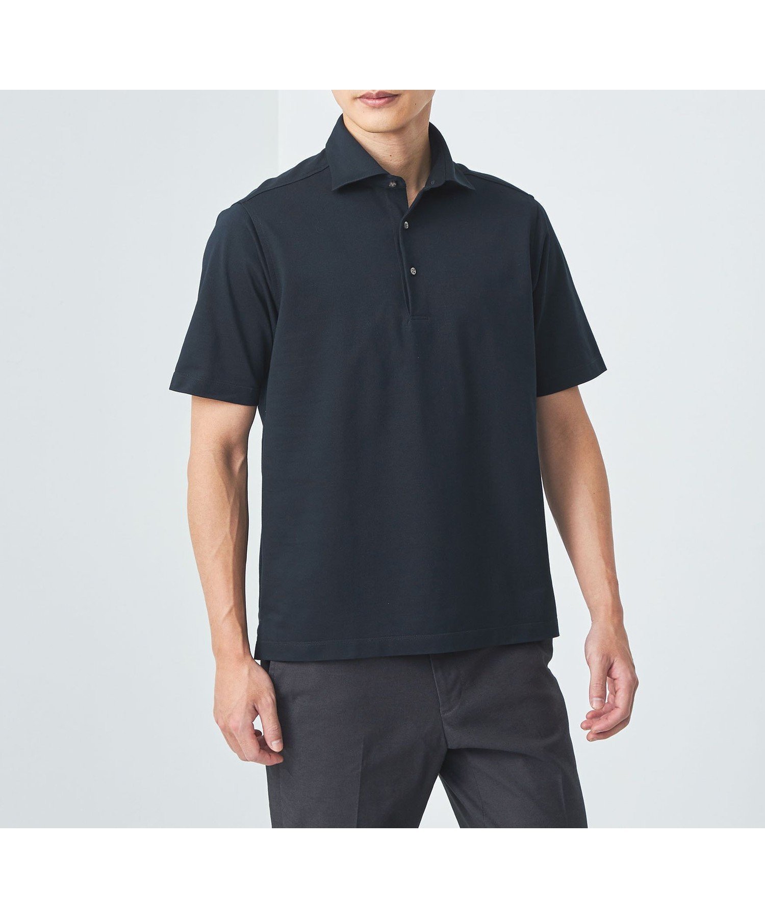 【ユナイテッドアローズ/UNITED ARROWS / MEN】のDUADRY CLEAN バーズアイ カッタウェイ ポロシャツ -吸水速乾・抗菌- インテリア・キッズ・メンズ・レディースファッション・服の通販 founy(ファウニー) 　ファッション　Fashion　メンズファッション　Fashion for Men　インナー　Innerwear　春　Spring　カーディガン　Cardigan, Knitwear　吸水　Absorbent, Quick-Dry　抗菌　Antibacterial, Bacteria-Resistant　シューズ　Shoes, Footwear　ジャケット　Jacket, Outerwear　スタンダード　Standard, Basic　スラックス　Slacks, Dress Pants　スリッポン　Slip-On, Loafer　デニム　Denim, Jeans Material　定番　Standard, Basic Item　バランス　Balance, Style Balance　ベーシック　Basic, Essential　ポロシャツ　Polo Shirt, Collared Tee　S/S・春夏　SS, Spring/Summer, Warm Season　アウトレット　Outlet / Clearance　おすすめ　Recommended / Our Picks　夏　Summer　ギフト プレゼント　Gift / Present　NAVY|ID: prp329100004983873 ipo3291000000037334738