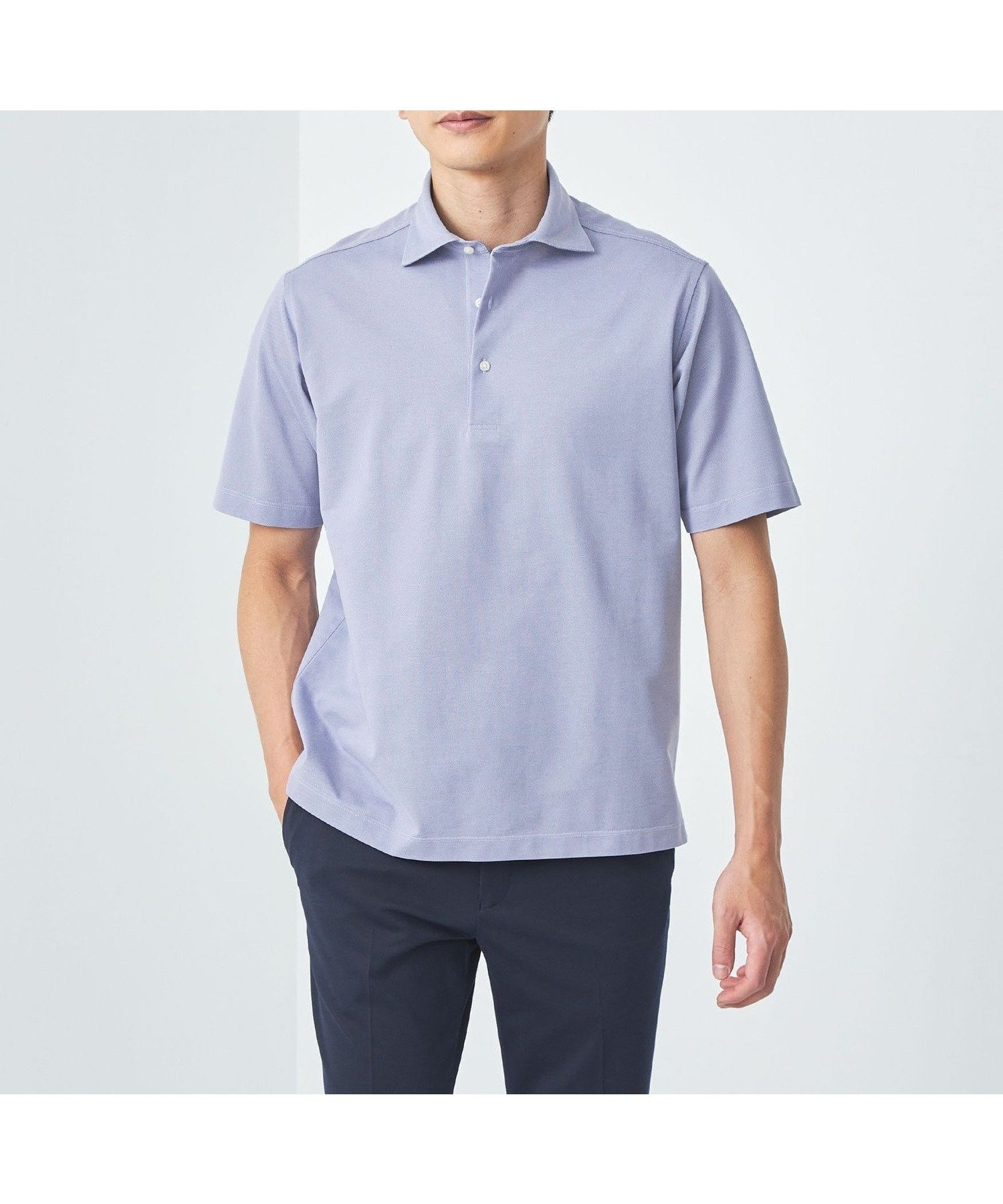 【ユナイテッドアローズ/UNITED ARROWS / MEN】のDUADRY CLEAN バーズアイ カッタウェイ ポロシャツ -吸水速乾・抗菌- インテリア・キッズ・メンズ・レディースファッション・服の通販 founy(ファウニー) 　ファッション　Fashion　メンズファッション　Fashion for Men　インナー　Innerwear　春　Spring　カーディガン　Cardigan, Knitwear　吸水　Absorbent, Quick-Dry　抗菌　Antibacterial, Bacteria-Resistant　シューズ　Shoes, Footwear　ジャケット　Jacket, Outerwear　スタンダード　Standard, Basic　スラックス　Slacks, Dress Pants　スリッポン　Slip-On, Loafer　デニム　Denim, Jeans Material　定番　Standard, Basic Item　バランス　Balance, Style Balance　ベーシック　Basic, Essential　ポロシャツ　Polo Shirt, Collared Tee　S/S・春夏　SS, Spring/Summer, Warm Season　アウトレット　Outlet / Clearance　おすすめ　Recommended / Our Picks　夏　Summer　ギフト プレゼント　Gift / Present　LT.BLUE|ID: prp329100004983873 ipo3291000000037334742