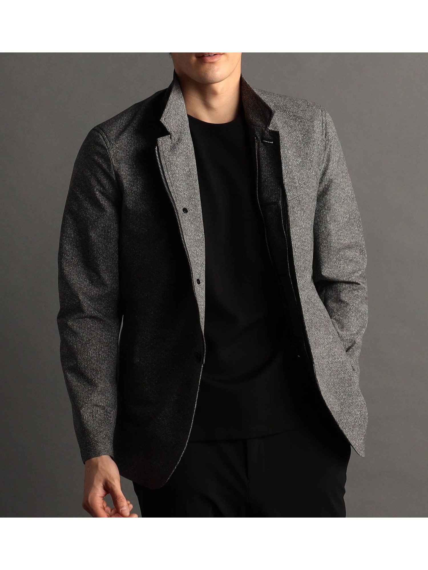 【ニコル/NICOLE / MEN】の【ex/tra】COOL DOTS コンバーチブルジャケット インテリア・キッズ・メンズ・レディースファッション・服の通販 founy(ファウニー) 　ファッション　Fashion　メンズファッション　Fashion for Men　吸水　Absorbent, Quick-Dry　ジャケット　Jacket, Outerwear　スタンド　Stand Collar, Upright Stand　ストレッチ　Stretch, Stretchy Fabric　スマート　Smart, Elegant　スラックス　Slacks, Dress Pants　セットアップ　Set-Up, Coordinated Outfit　ポケット　Pocket, Pocket Detail　ラグジュアリー　Luxury, Elegant　おすすめ　Recommended / Our Picks　49ブラック|ID: prp329100004983874 ipo3291000000037334745