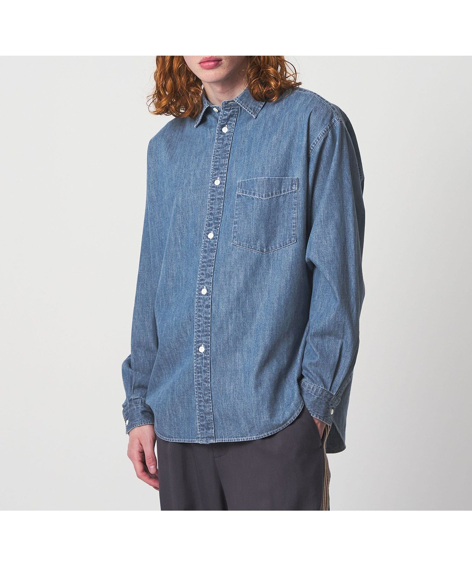 【ユナイテッドアローズ/UNITED ARROWS / MEN】のUNITED ARROWS SONS DENIM SHIRT/デニムシャツ インテリア・キッズ・メンズ・レディースファッション・服の通販 founy(ファウニー) 　ファッション　Fashion　メンズファッション　Fashion for Men　インナー　Innerwear　コンパクト　Compact, Small Size　ストーン　Stone, Gem-Like　テーパード　Tapered, Tapered Pants　デニム　Denim, Jeans Material　ドレープ　Drape, Draping Fabric　フォルム　Silhouette, Form　ユーズド　Used, Vintage-Look　COBALT|ID: prp329100004983879 ipo3291000000037334760