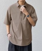 【シップス/SHIPS / MEN】のSHIPS any 吸水速乾 Rapidry ボタンダウン レギュラーカラー 半袖 シャツ(セットアップ対応) ベージュ|ID: prp329100004983888 ipo3291000000037334803