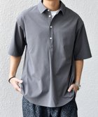 【シップス/SHIPS / MEN】のSHIPS any 吸水速乾 Rapidry ボタンダウン レギュラーカラー 半袖 シャツ(セットアップ対応) グレー|ID: prp329100004983888 ipo3291000000037334804