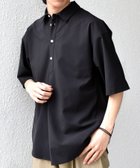 【シップス/SHIPS / MEN】のSHIPS any 吸水速乾 Rapidry ボタンダウン レギュラーカラー 半袖 シャツ(セットアップ対応) ブラック|ID: prp329100004983888 ipo3291000000037334805