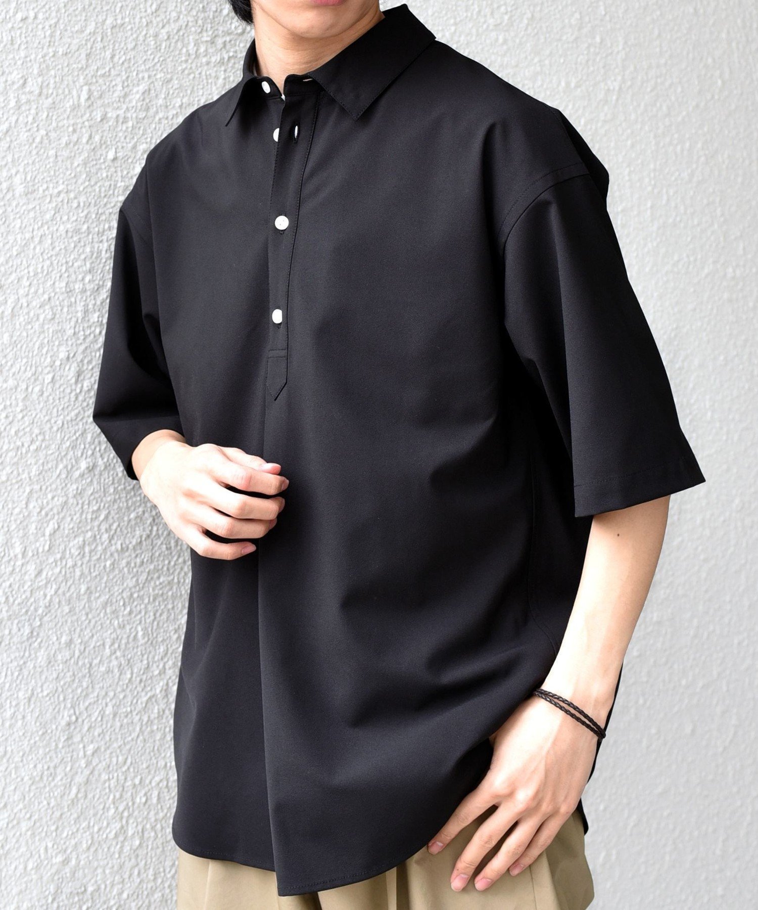 【シップス/SHIPS / MEN】のSHIPS any 吸水速乾 Rapidry ボタンダウン レギュラーカラー 半袖 シャツ(セットアップ対応) インテリア・キッズ・メンズ・レディースファッション・服の通販 founy(ファウニー) 　ファッション　Fashion　メンズファッション　Fashion for Men　セットアップ　Matching Sets　吸水　Absorbent, Quick-Dry　軽量　Lightweight, Ultra Light　セットアップ　Set-Up, Coordinated Outfit　ダウン　Down, Puffer　人気　Popular, Best Seller　フロント　Front, Front Design　半袖　Short Sleeve, Half Sleeve　ヨーク　Yoke, Yoke Design　ラウンド　Round, Round Neck　リラックス　Relax, Relaxed Fit　レギュラー　Regular, Standard Fit　おすすめ　Recommended / Our Picks　夏　Summer　ビジネス 仕事 通勤　Business / Work / Commuting　2026年　2026　2026春夏・S/S　Spring/Summer 2026 SS26　ブラック|ID: prp329100004983888 ipo3291000000037334805