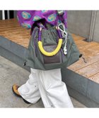 【チャオパニックティピー/CIAOPANIC TYPY / MEN】の【SOUNDS GOOOOD】2WAYナイロンタックギャザーパラコードBAG 大人の最旬トレンドファッション＆コーディネート founy(ファウニー) ファッション Fashion メンズファッション Fashion for Men バッグ Bags おすすめ Recommended / Our Picks スタイリッシュ Stylish, Fashionable ミックス Mix, Mixed Style 軽量 Lightweight, Ultra Light thumbnail カーキ|ID: prp329100004983889 ipo3291000000037334809