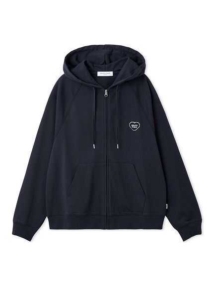 【ジェラートピケ オム/GELATO PIQUE HOMME / MEN】の【HOMME】裏毛ハートロゴ刺繍パーカ インテリア・キッズ・メンズ・レディースファッション・服の通販 founy(ファウニー) 　ファッション　Fashion　メンズファッション　Fashion for Men　おすすめ　Recommended / Our Picks　スマート　Smart, Elegant　スリーブ　Sleeve, Long Sleeve / Short Sleeve　ベーシック　Basic, Essential　リラックス　Relax, Relaxed Fit　ロング　Long, Long-Length　吸水　Absorbent, Quick-Dry　NVY[089]|ID: prp329100004983891 ipo3291000000037334818
