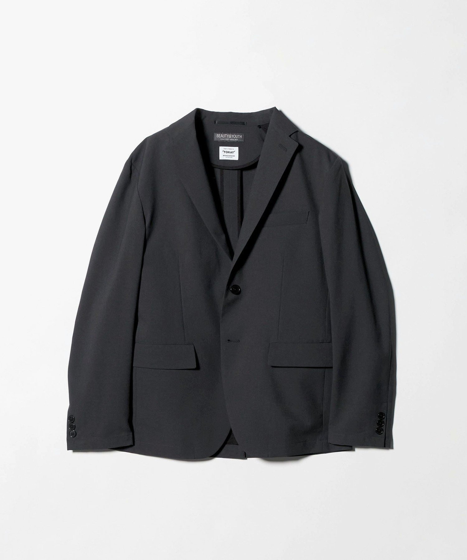 【ビューティ&ユース ユナイテッドアローズ/BEAUTY&YOUTH / UNITED ARROWS / MEN】の東レ/TORAY ナノデザイン 2ボタン ジャケット ウォッシャブル セットアップ対応可能 インテリア・キッズ・メンズ・レディースファッション・服の通販 founy(ファウニー) 　ファッション　Fashion　メンズファッション　Fashion for Men　セットアップ　Matching Sets　インナー　Innerwear　ウォッシャブル　Machine Washable　コンパクト　Compact, Small Size　シェイプ　Shape, Slim Fit　シンプル　Simple, Minimal　ジャケット　Jacket, Outerwear　スタンダード　Standard, Basic　スニーカー　Sneakers, Trainers　スラックス　Slacks, Dress Pants　スリム　Slim, Slim Fit　セットアップ　Set-Up, Coordinated Outfit　バランス　Balance, Style Balance　ポケット　Pocket, Pocket Detail　別注　Limited Edition, Custom Order　メランジ　Melange, Mixed Yarn　おすすめ　Recommended / Our Picks　エレガント 上品　Elegant　ビジネス 仕事 通勤　Business / Work / Commuting　DK.GRAY|ID: prp329100004983896 ipo3291000000037334834